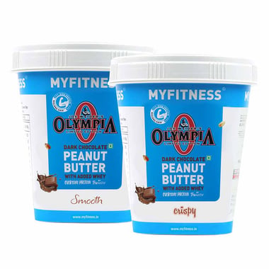 Myfitness by brnd.me Dark Chocolate Peanut Butter 510g Combo,  2 Piece(s)/Pack  Smooth & Crispy 
