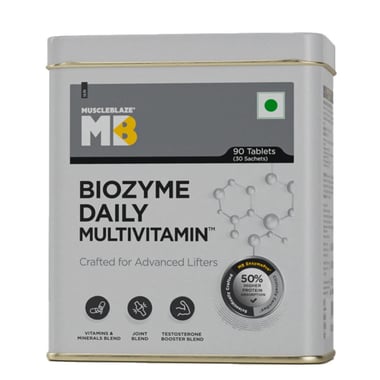 MuscleBlaze Biozyme Daily Multivitamin OP, 90 tablet(s) Unflavoured