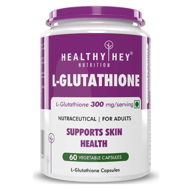HealthyHey Nutrition L-Glutathione,  Unflavoured  60 capsules 