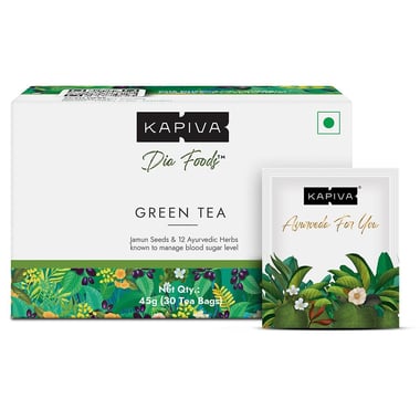 Kapiva Dia Foods Green Tea,  30 Tea Bag(s)  Unflavoured 