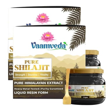 Vaamveda Pure Shilajit Resin (Pack of 2),  20 g 