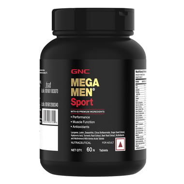 GNC Mega Men Sport,  60 tablet(s)  Unflavoured 