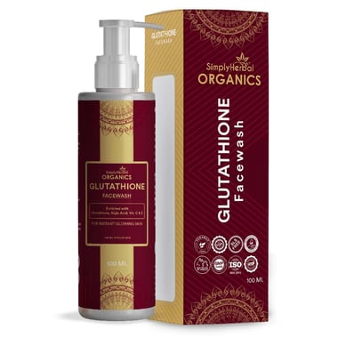 Simply Herbal Glutathione Face Wash, 100 ml for All Types of Skin