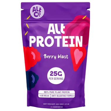 Alt Co Plant Protein Powder, 1.1 lb Berry Blast