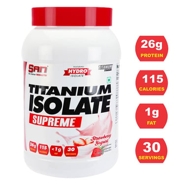 SAN Titanium Isolate Supreme,  1.98 lb  Strawberry Yogurt 