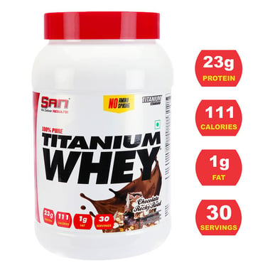 SAN 100% Pure Titanium Whey, 1.98 lb Chocolate Rocky Road