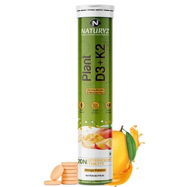 Naturyz Plant D3+K2, 20 tablet(s) Mango