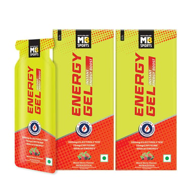 MuscleBlaze Sports Energy Gel,  35 g  Mixed Berry (Pack of 5) 