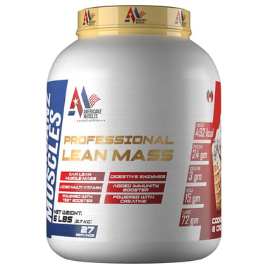 Americanz Muscles Professional Lean Mass, 6 lb Cookies & Cream