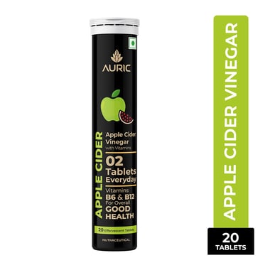Auric Apple Cider Vinegar with Vitamins, 20 tablet(s) Green Apple