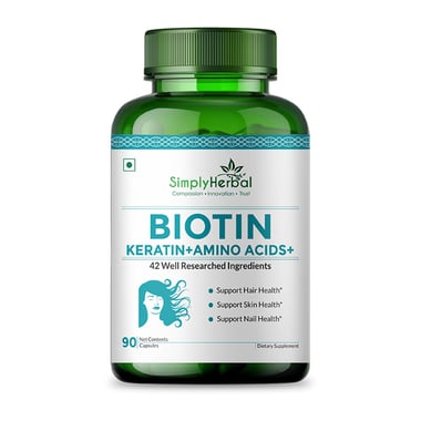 Simply Herbal Biotin, 90 capsules Unflavoured