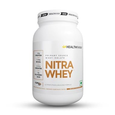 Healthfarm Nitra Whey,  2.2 lb  Belgian Chocolate 