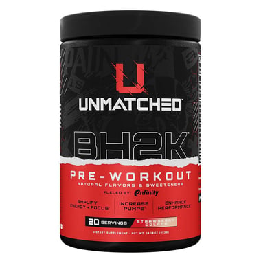Unmatched BH2K Pre-Workout, 0.89 lb Strawberry Colada