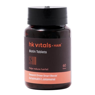 HealthKart HK Vitals Biotin, 60 tablet(s) Unflavoured