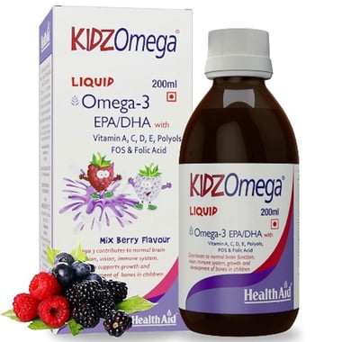 HealthAid Kidz Omega, 0.2 L Mix Berry