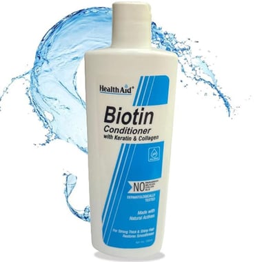 HealthAid Biotin Conditioner with Keratin & Collagen,  200 ml  for Strong Thick & Shiny Hair 