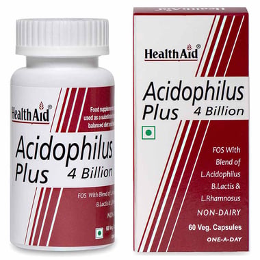 HealthAid Acidophilus Plus 4 Billion,  60 capsules  Unflavoured 