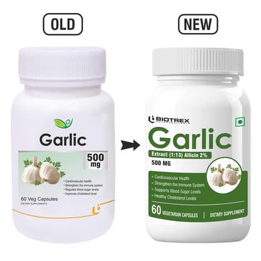 Biotrex Garlic (500mg),  60 capsules 