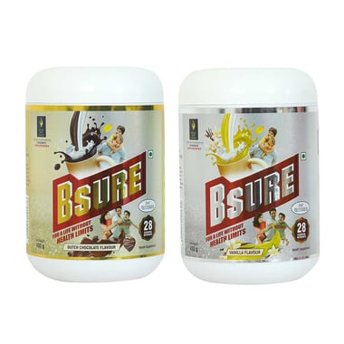 British Life Sciences Bsure Combo Pack,  400 g  Dutch Chocolate & Vanilla 
