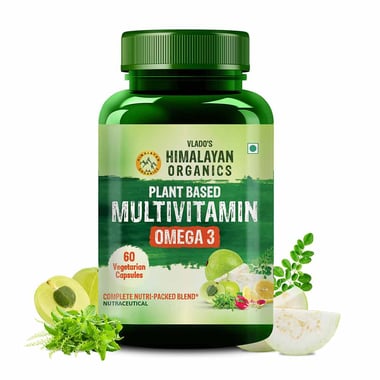 Vlado's Himalayan Organics Plant Based Multivitamin with Omega 3,  60 veggie capsule(s)  Unflavoured 