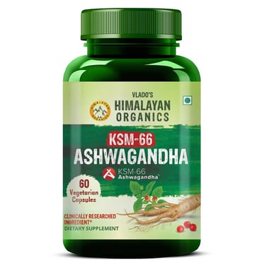 Vlado's Himalayan Organics KSM-66 Ashwagandha, 60 veggie capsule(s)