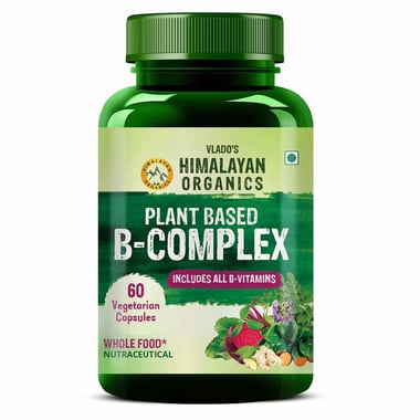 Vlado's Himalayan Organics Plant Based B Complex, Unflavoured 60 veggie capsule(s)