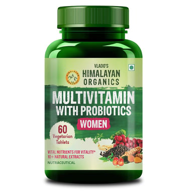 Vlado's Himalayan Organics Multivitamin with Probiotics, 60 tablet(s) for Women