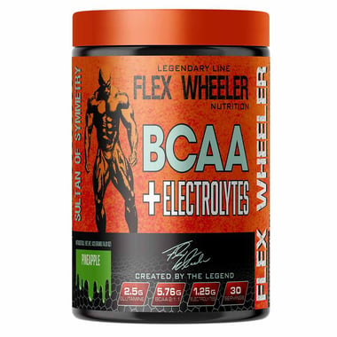 Flex Wheeler Nutrition BCAA with Electrolytes, 0.93 lb 30 Servings Pineapple