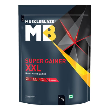 MuscleBlaze Super Gainer XXL, 2.2 lb Chocolate