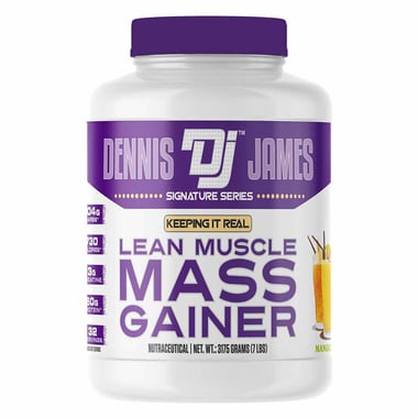 Dennis James Signature Series Lean Muscle Mass Gainer, 7 lb Mango
