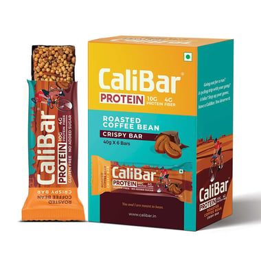 Calibar Protein Bar 10g Protein, 6 bar(s) Roasted Coffee bean