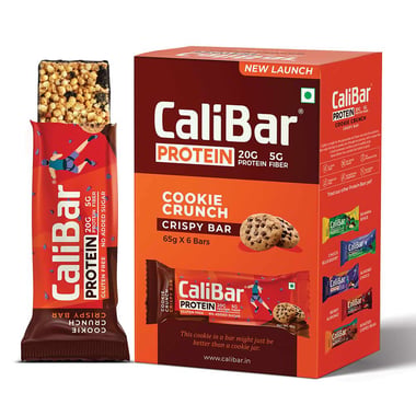 Calibar Protein Bar 20g Protein, 6 bar(s) Cookie Crunch