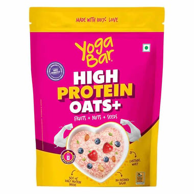 Yogabar High Protein Oats,  350 g  Fruits Nuts & Seeds 