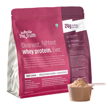 The Whole Truth Whey Protein,  2.2 lb  Light Cocoa 