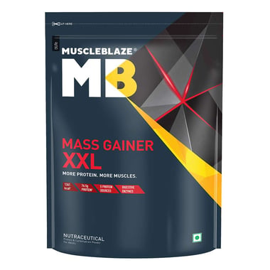 MuscleBlaze Mass Gainer XXL, 2.2 lb Chocolate
