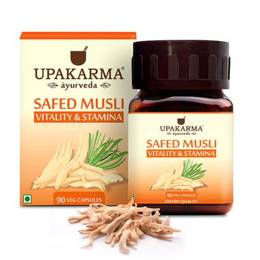 Upakarma Ayurveda Safed Musli 500mg, 90 capsules