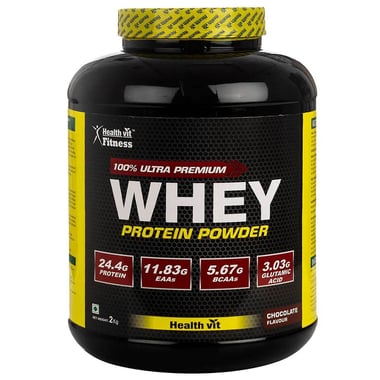 Healthvit Fitness 100% Ultra Premium Whey Protein, 4.4 lb Chocolate