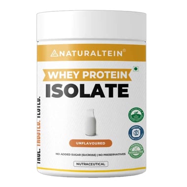 NATURALTEIN Whey Protein Isolate, 0.66 lb Unflavoured