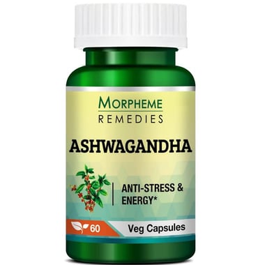 Morpheme Remedies Ashwagandha (500 mg),  60 veggie capsule(s) 