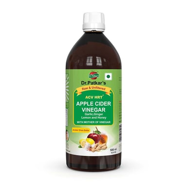 Dr. Patkar's Apple Cider Vinegar,  0.5 L  Garlic, Ginger, Lemon & Honey 