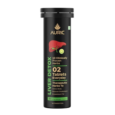 Auric Liver Detox with 10 Ayurvedic Herbs Tangy Jamun, 20 tablet(s)