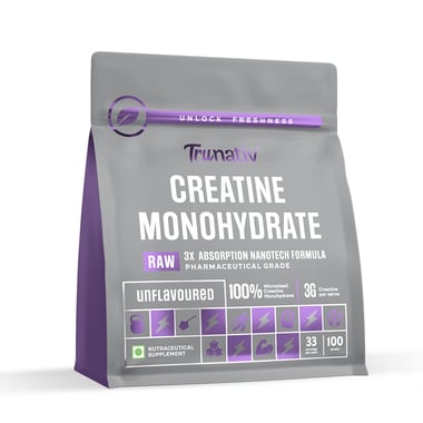TruNativ Micronised Creatine Monohydrate, Unflavoured 0.22 lb