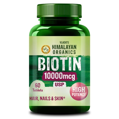 Vlado's Himalayan Organics Biotin 10000mcg, 60 tablet(s) USP