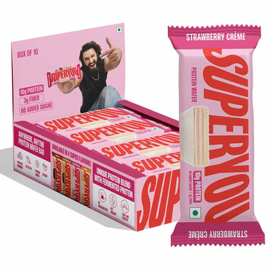 Superyou Protein Wafer Bar, 10 bar(s) Strawberry Creme