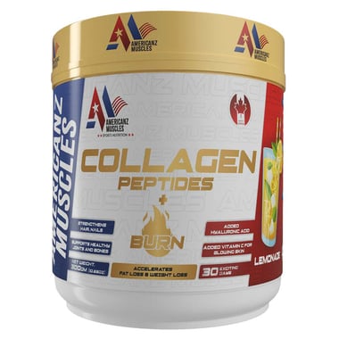 Americanz Muscles Collagen Peptides + Burn,  300 g  Lemonade 