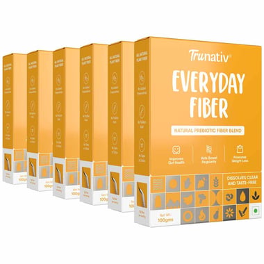 TruNativ Everyday Fiber, 100 g Unflavoured (Pack of 6)