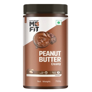 MuscleBlaze Chocolate Peanut Butter, 750 g Creamy