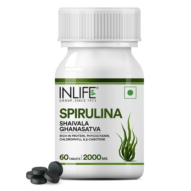 INLIFE Spirulina 2000mg, 60 tablet(s)