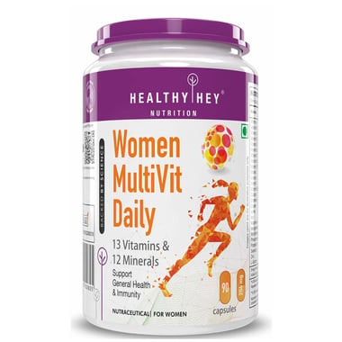 HealthyHey Nutrition MultiVit Daily for Women,  90 capsules  Unflavoured 