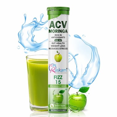 Raskam ACV Moringa,  15 tablet(s)  Green Apple 